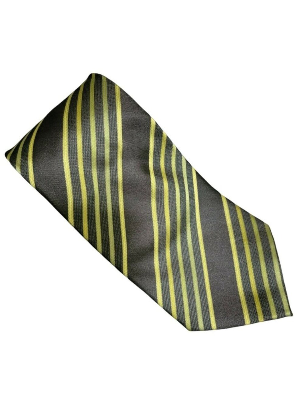 Umberto Frasi Tie Black Green Striped Mens Necktie Business Formal Menswear